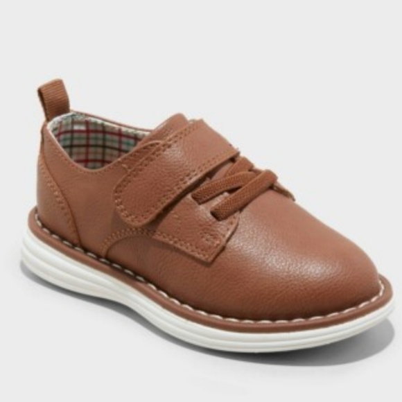 Cat & Jack Cognac Dress Shoes Size 10 - Picture 1 of 4